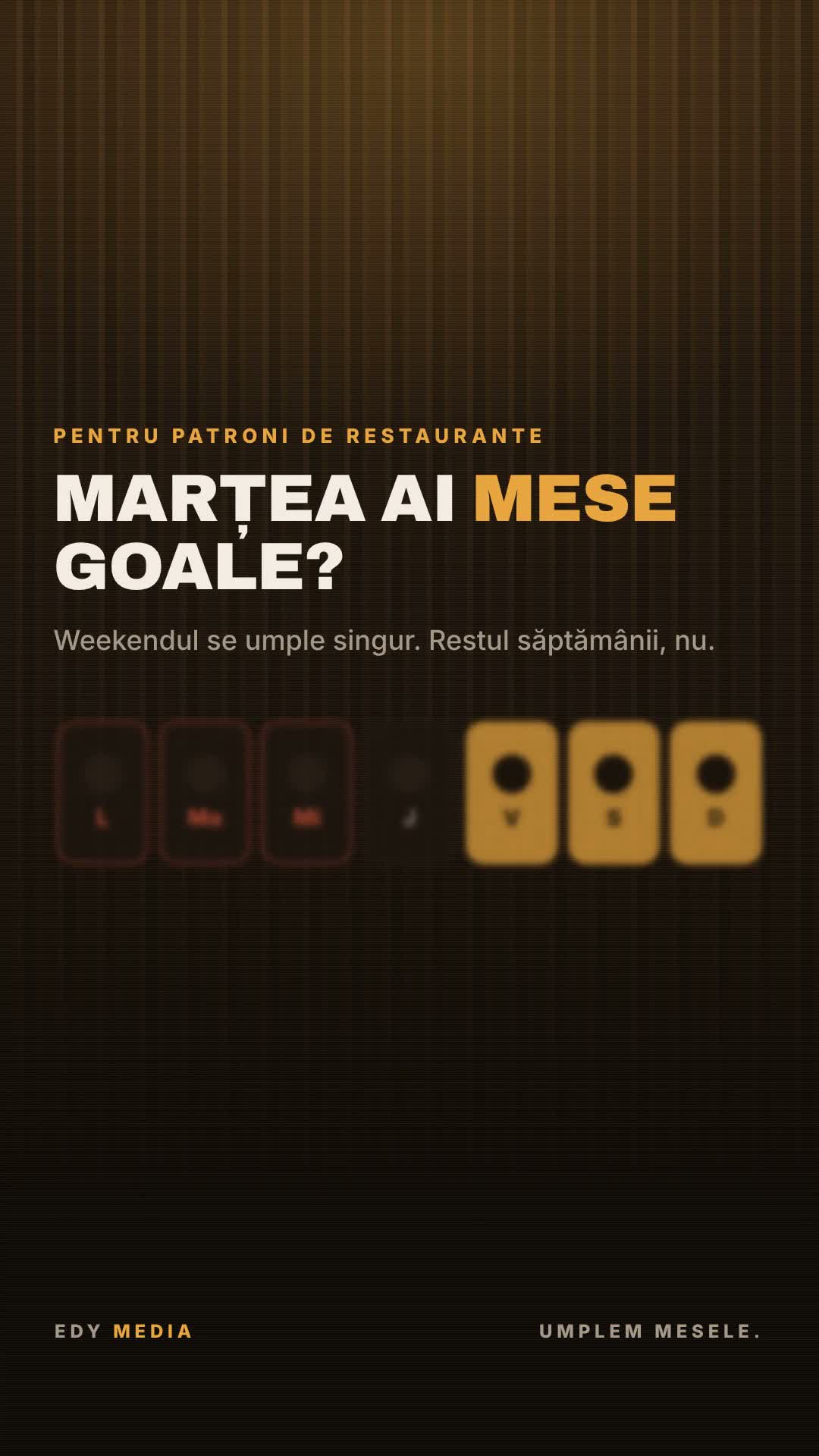 Marțea ai mese goale?